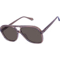 Bang, Transparent Mocha with Rose Gold Metal Trim/Brown Lenses