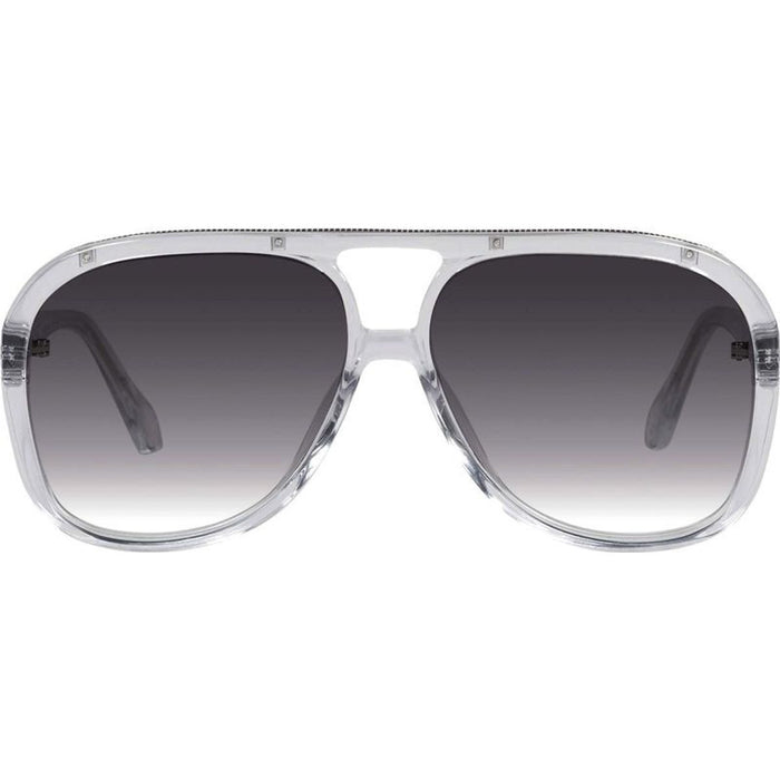Bang, Crystal with Silver Metal Trim/Black Gradient Lenses