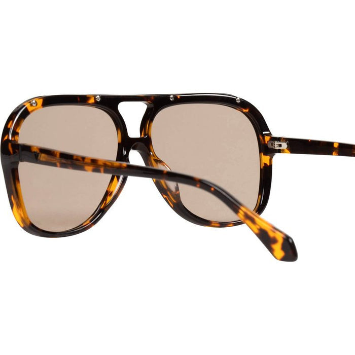 Bang, Dark Tortoise with Matte Black Metal Trim/Light Brown Lenses