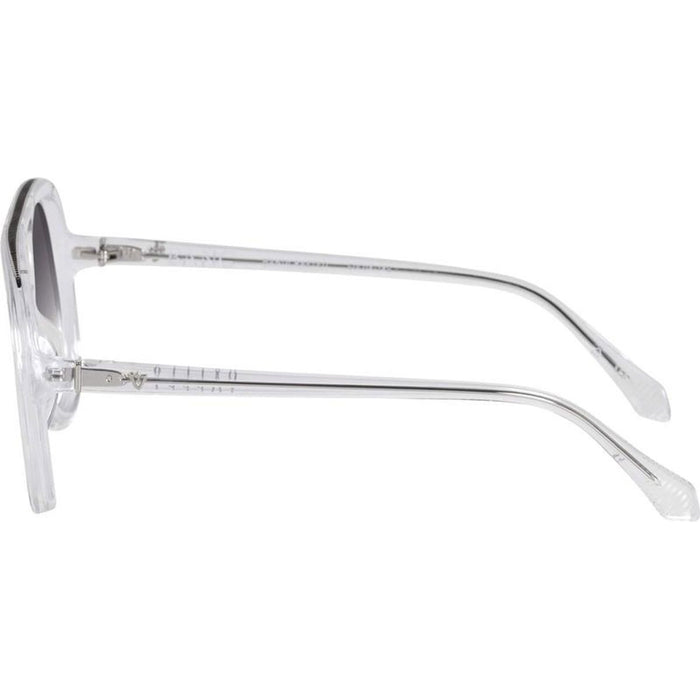 Bang, Crystal with Silver Metal Trim/Black Gradient Lenses