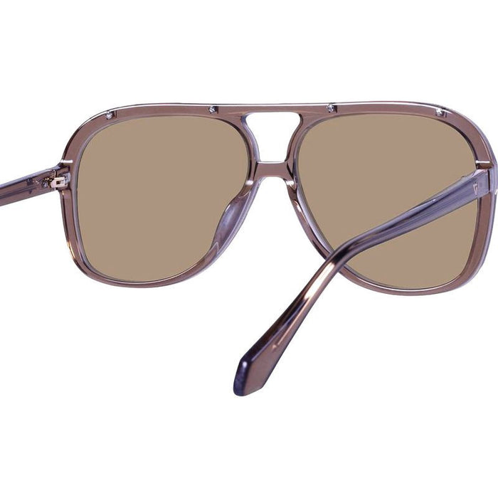 Bang, Transparent Mocha with Rose Gold Metal Trim/Light Brown Lenses