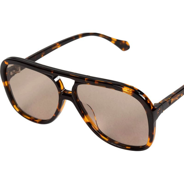 Bang, Dark Tortoise with Matte Black Metal Trim/Light Brown Lenses