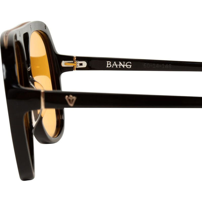 Bang, Gloss Black/Orange Lenses