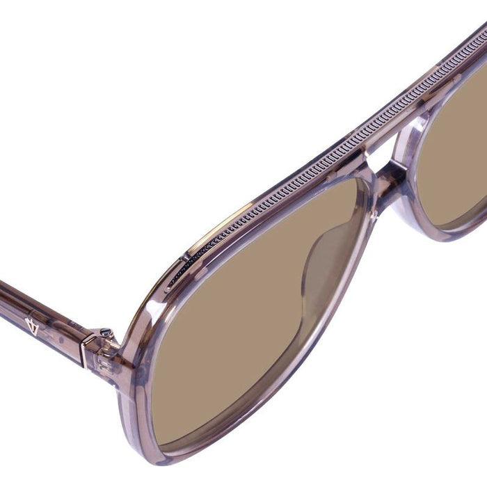 Bang, Transparent Mocha with Rose Gold Metal Trim/Light Brown Lenses