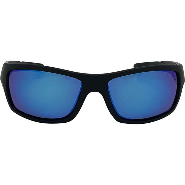 Barrel, Matte Black/Blue Mirror Polarised Lenses