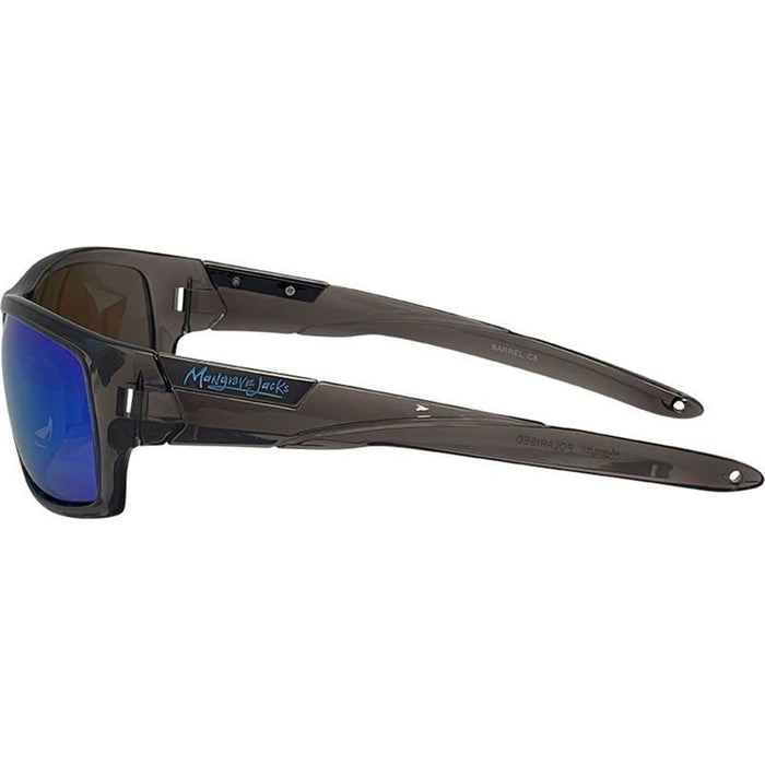 Barrel, Crystal Smoke/Ice Blue Mirror Polarised Lenses