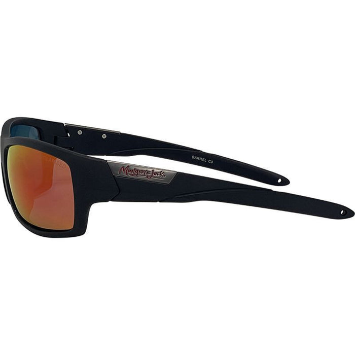 Barrel, Matte Black/Red Mirror Polarised Lenses