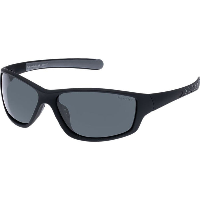 Barton, Black Rubber/Smoke Polarised Lenses