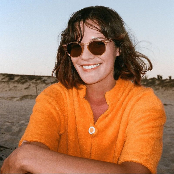 Basq, Crystal Champagne/Suntan Lenses