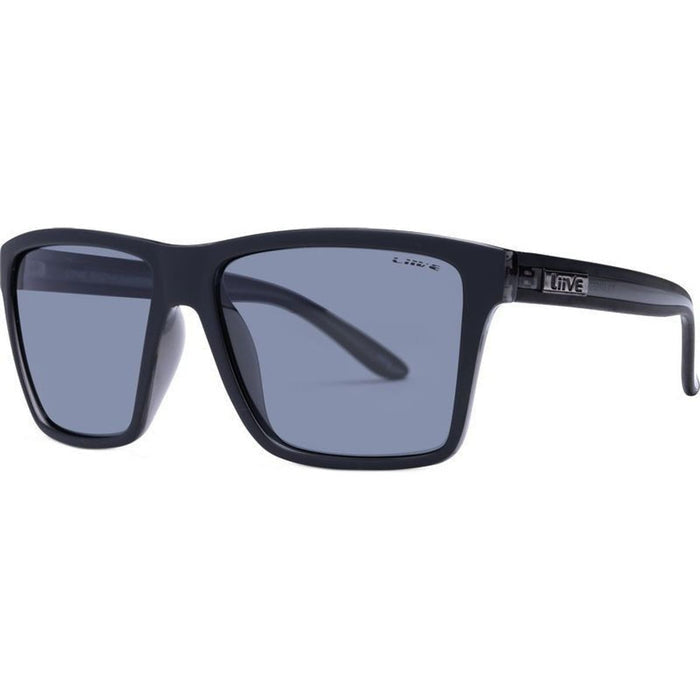 Bazza, Matte Black Xtal Black/Grey Polarised Lenses