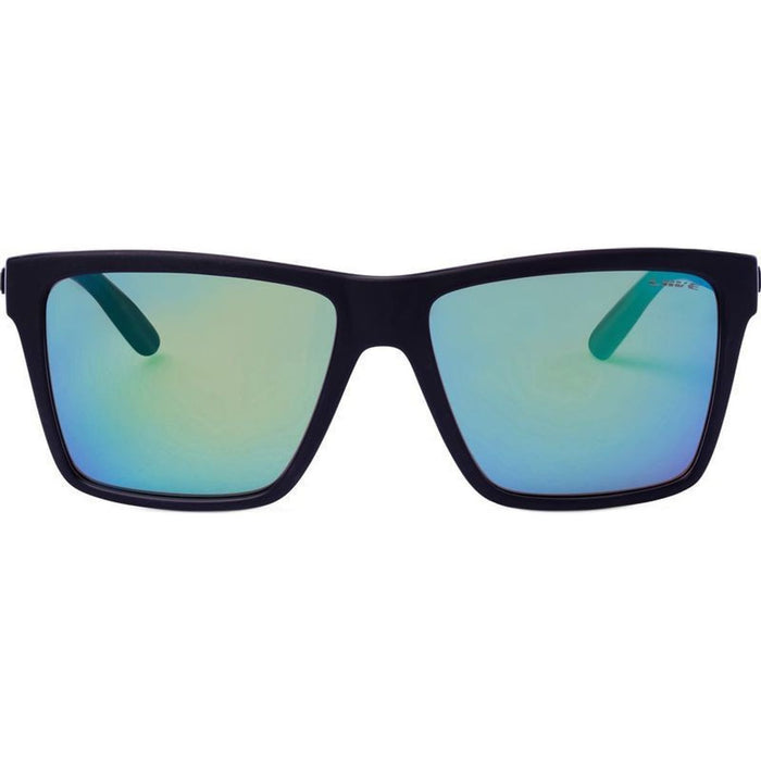 Bazza, Matte Black Xtal Black/Green Mirror Lenses