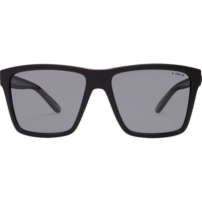 Bazza, Matte Black Xtal Black/Grey Polarised Lenses