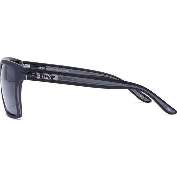 Bazza, Matte Black Xtal Black/Grey Polarised Lenses