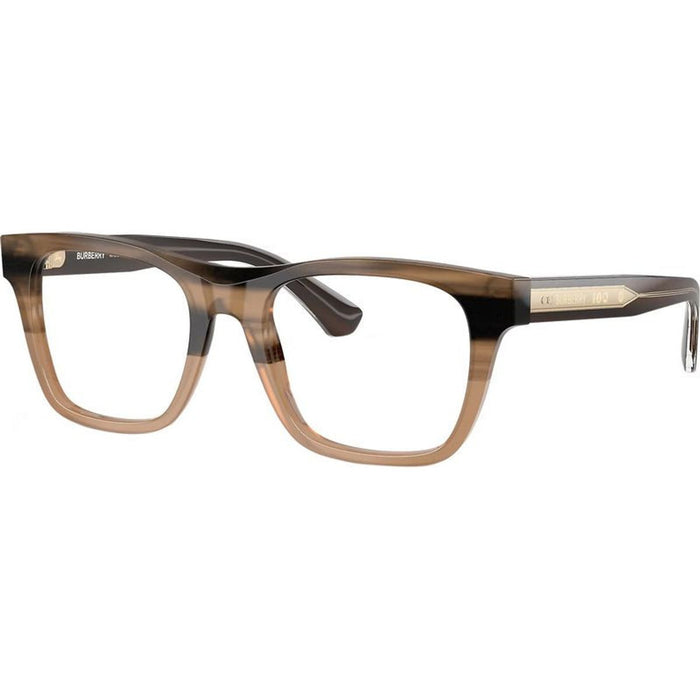 BE2445, Striped Beige/Clear Lenses 52 Eye Size