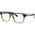 BE2445, Striped Beige/Clear Lenses 52 Eye Size