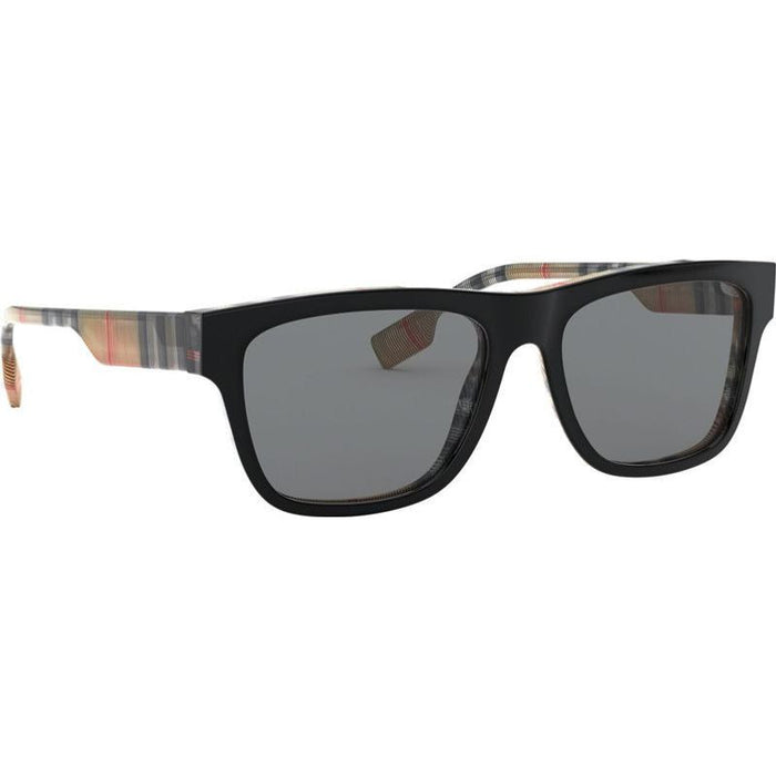 BE4293, Top Black and Vintage Check/Grey Lenses