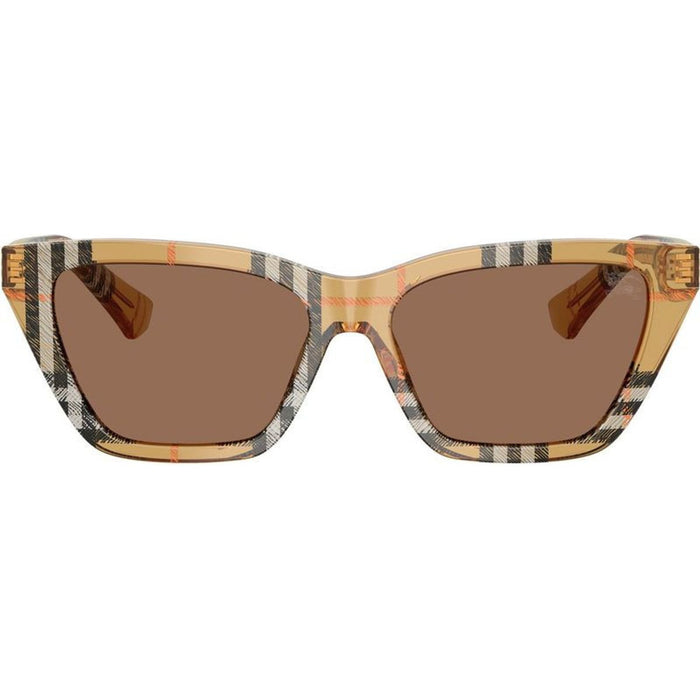 BE4468F, Check Sand/Dark Brown Lenses