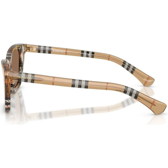 BE4468F, Check Sand/Dark Brown Lenses