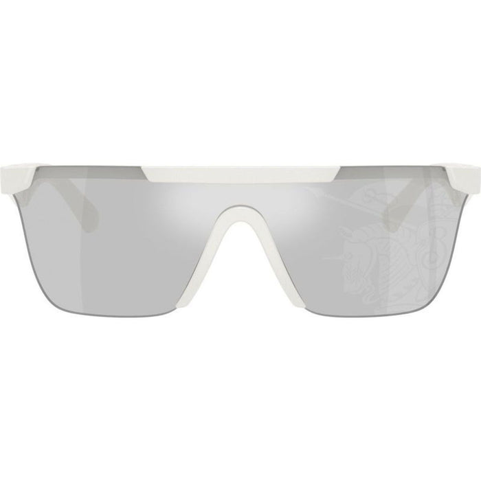 BE4480D, White/Light Grey Tampo Silver Mirror Lenses