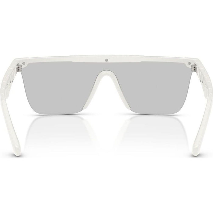 BE4480D, White/Light Grey Tampo Silver Mirror Lenses