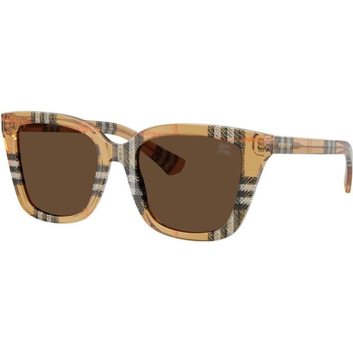 BE4487, Check Sand/Dark Brown Lenses