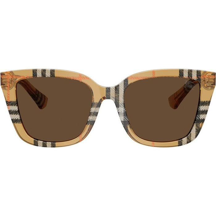 BE4487, Check Sand/Dark Brown Lenses