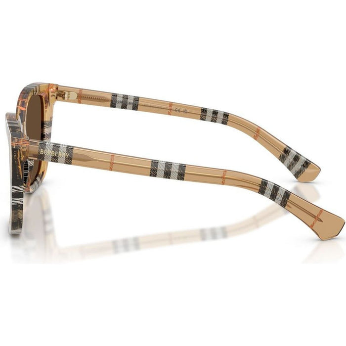 BE4487, Check Sand/Dark Brown Lenses