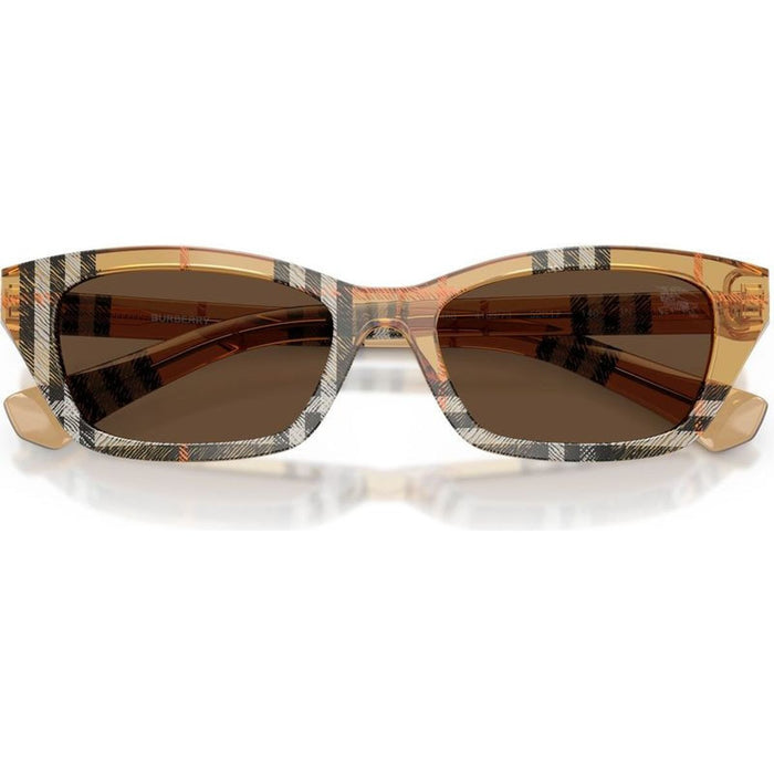 BE4488, Check Sand/Dark Brown Lenses