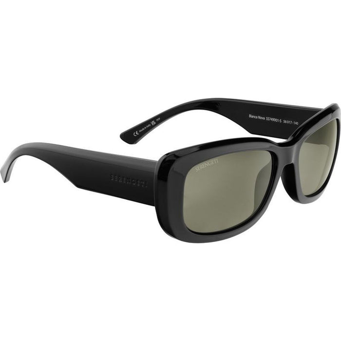 Bianca Nova, Shiny Black/555nm Photochromic Polarised Glass Lenses