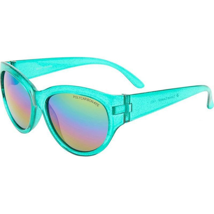 Bilby - Kids, Mint Glitter/Rainbow Mirror Lenses