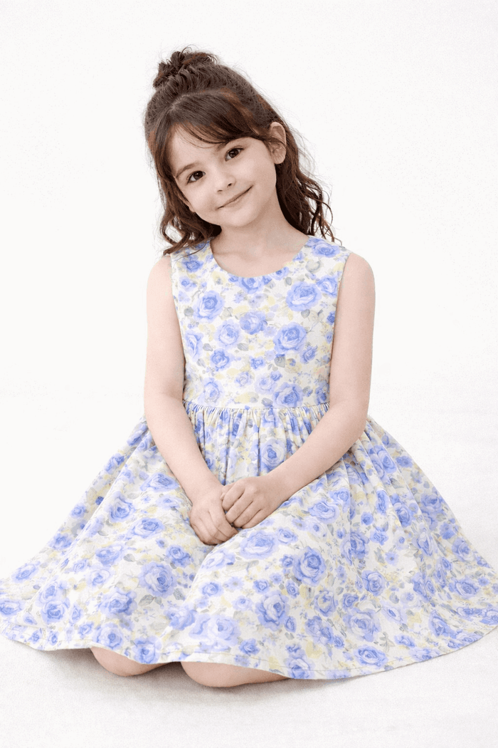 Blue Floral Fairy Frock - Nishat Creative Store