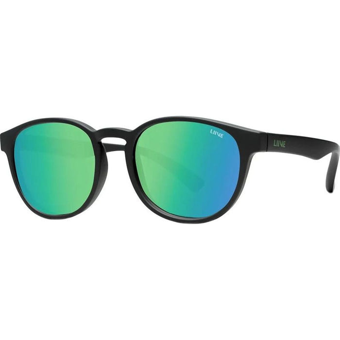 Bobby, Matte Black/Green Mirror Lenses