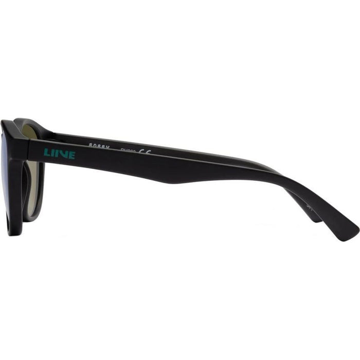 Bobby, Matte Black/Green Mirror Lenses