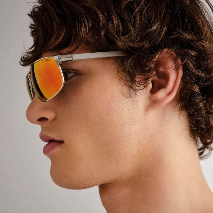 Botany, Silver/Red Mirror Polarised Lenses