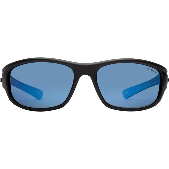 Bream, Matte Black/Blue Mirror Polarised Lenses