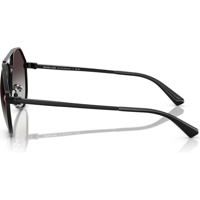 Brentwood MK1168, Shiny Black/Dark Grey Gradient Lenses 60 Eye Size