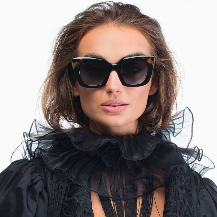 Brigada, Black and Tort/Grey Gradient Lenses
