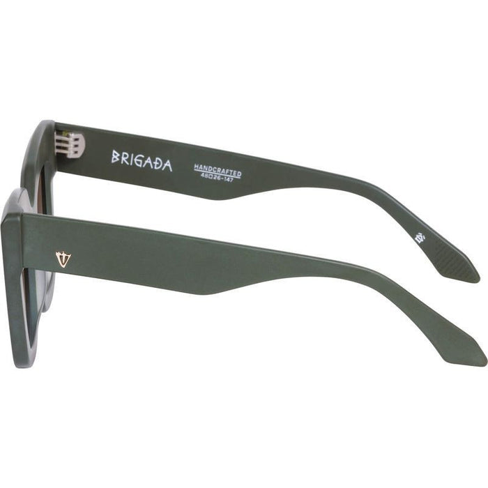 Brigada, Matte Army Green/Brown Gradient Lenses