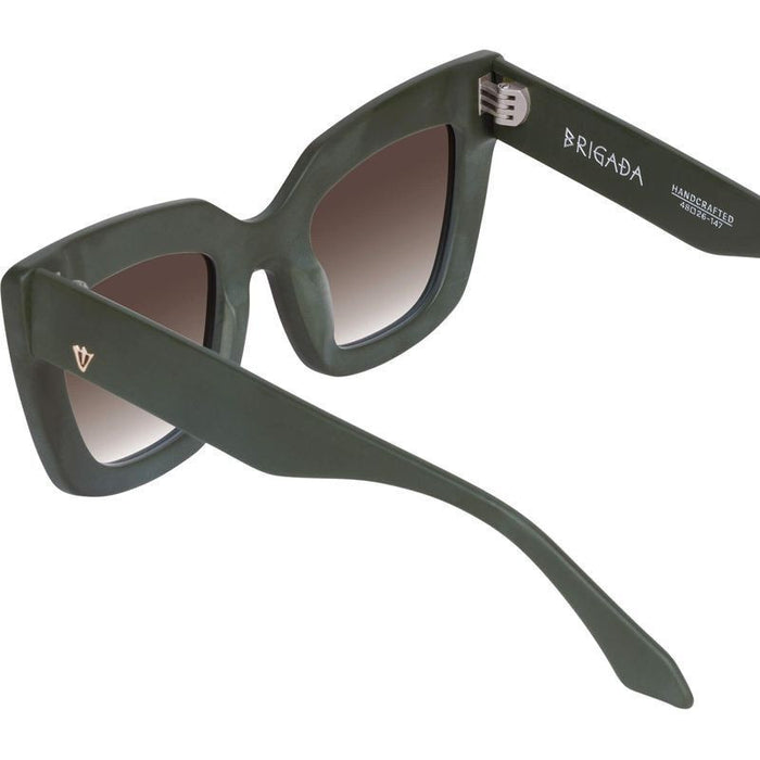 Brigada, Matte Army Green/Brown Gradient Lenses