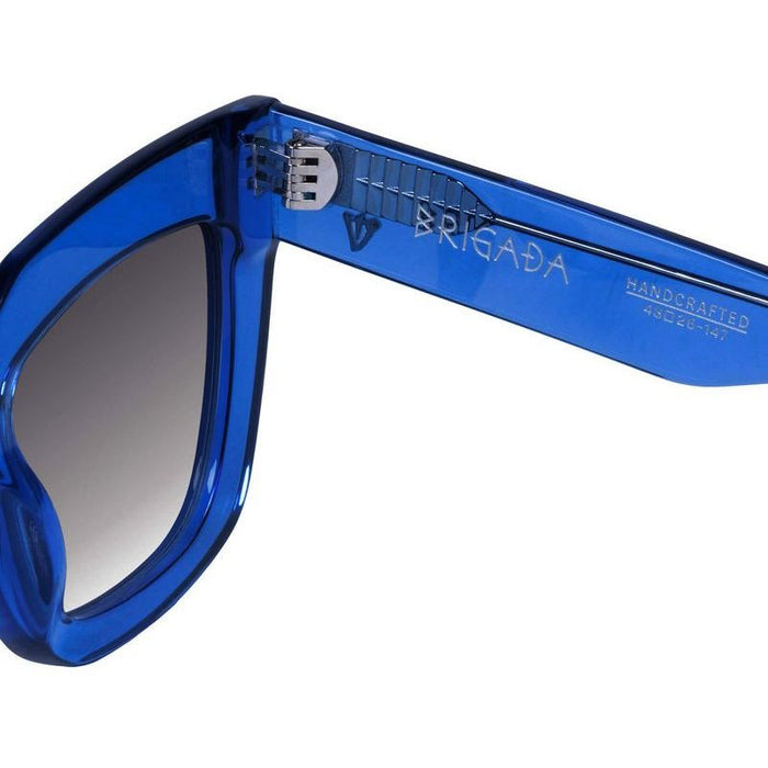 Brigada, Transparent Blue/Black Gradient Lenses