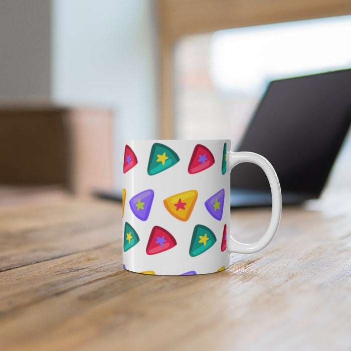 Brightly Colored Sound Equipment Buttons Mug 11oz/15oz Musician Gift Unisex Shipping Included