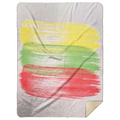 Brush Strokes - Premium Mink Sherpa Blanket 60x80 - Lithuania Strong