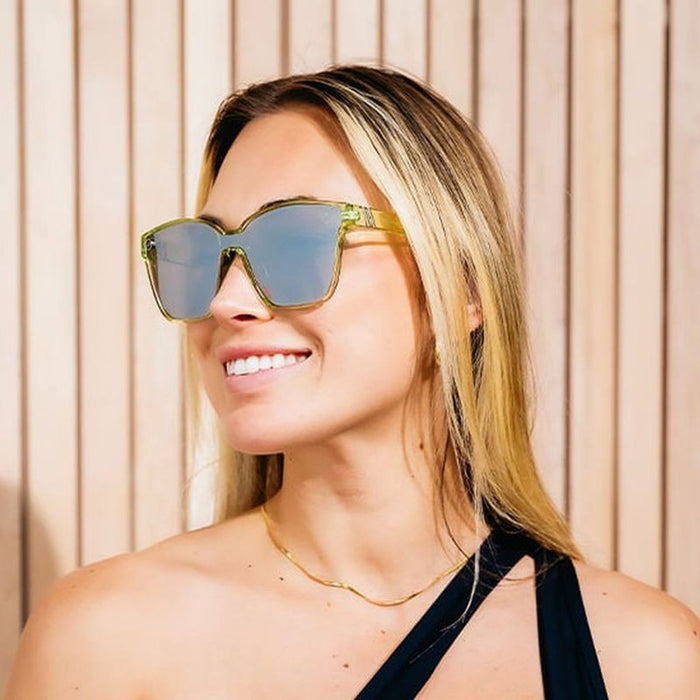Buttertron, Spark Lime/Crystal Lime Silver Mirror Polarised Lenses