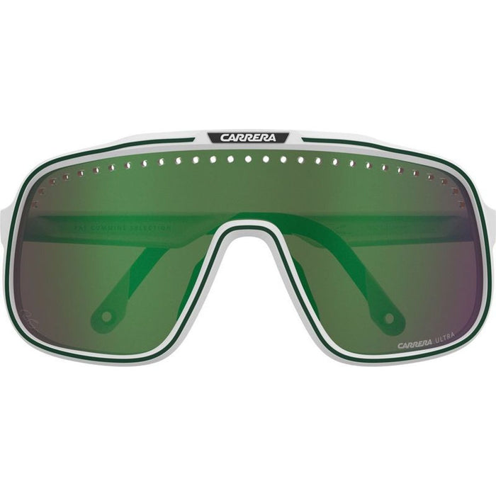 C Sport 02/Pat, White/High Contrast Green Mirror Lenses