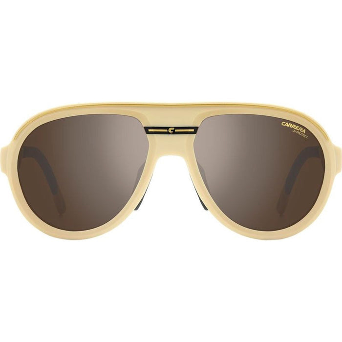 C Sport 09/S, Matte Beige and Gold/Silver Mirror Lenses