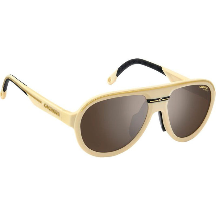 C Sport 09/S, Matte Beige and Gold/Silver Mirror Lenses