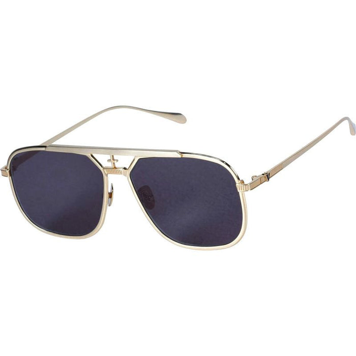 Capita, Brushed Gold Titanium/Black Lenses