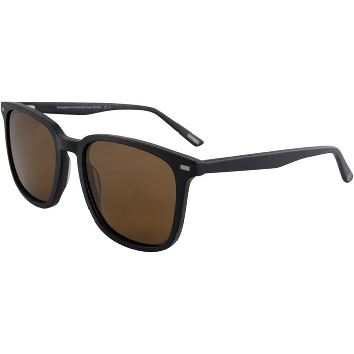 Carl, Matte Black/Brown Polarised Lenses