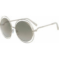 Carlina Round Petite, Gold and Opal Beige/Grey Gradient Lenses