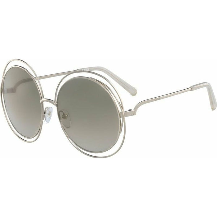 Carlina Round Petite, Gold and Opal Beige/Grey Gradient Lenses